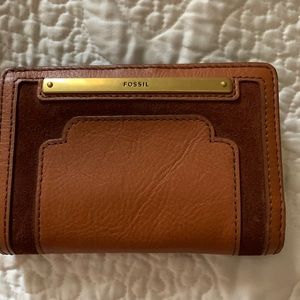 Fossil leather wallet